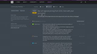 
                            4. Ban all regional pricing from GOG. Stick with your principles! - GOG.com