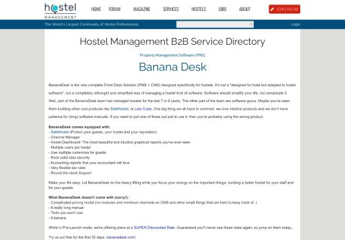 
                            8. Banana Desk | Hostel Management