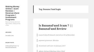 
                            3. Banana Fund login – Making Money Online | Scam Reviews ...