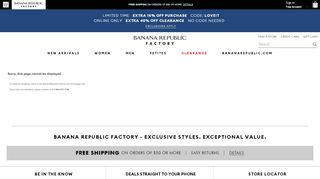 
                            6. Banana Republic Factory: Everyday Deals on Clothes and ...