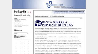 
                            10. BANCA AGRICOLA POPOLARE RAGUSA - Bankpedia