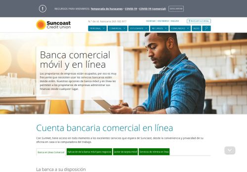 
                            7. Banca comercial en línea | Suncoast Credit Union