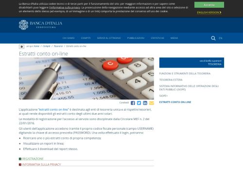 
                            3. Banca d'Italia - Estratti conto on-line