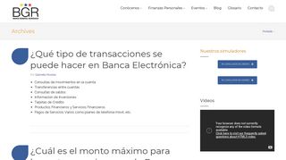 
                            8. BANCA ELECTRÓNICA archivos - BGR - Finanzas Personales Ecuador