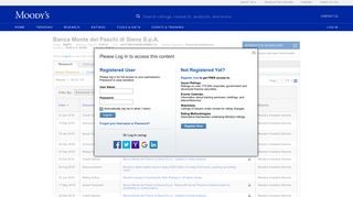 
                            7. Banca Monte dei Paschi di Siena S.p.A. Credit Rating - Moody's