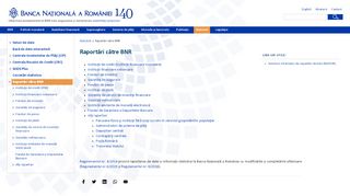 
                            12. Banca Naţională a României - Raportări către BNR