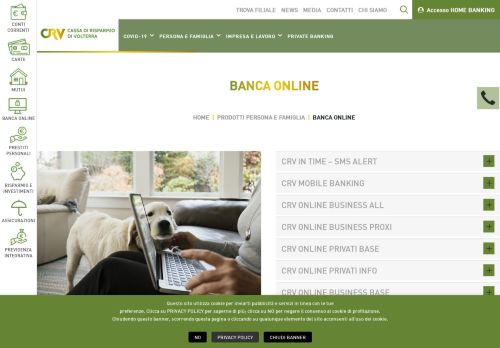 
                            3. BANCA ONLINE - Cassa di Risparmio di Volterra