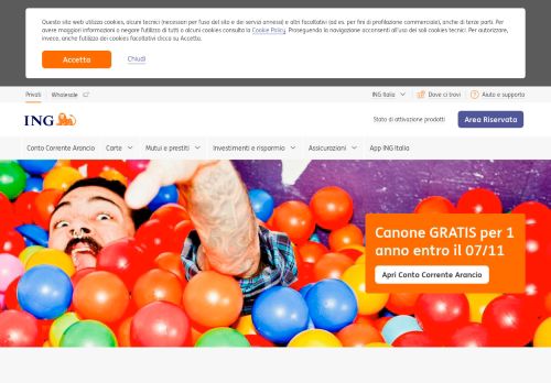 
                            1. Banca online ING: Conto corrente, Mutui, Prestiti e Investimenti