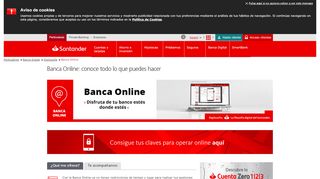 
                            5. Banca Online para Particulares - Banco Santander