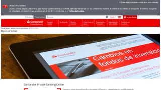 
                            5. Banca Online Private Banking específico para ... - Banco Santander