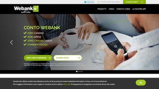 
                            1. Banca online Webank: conto corrente online e mobile banking