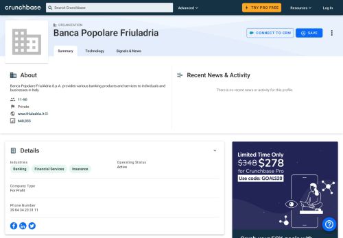 
                            11. Banca Popolare Friuladria | Crunchbase