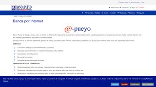 
                            2. Banca por internet - Banca Pueyo