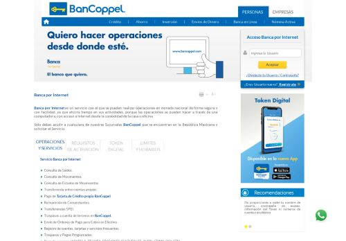 
                            3. Banca por Internet - BanCoppel