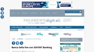 
                            11. Banca Sella live con SOFORT Banking - Pagamenti Digitali