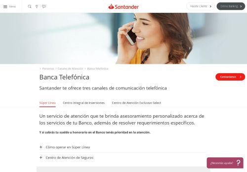 
                            13. Banca Telefónica - Personas | Banco Santander Río