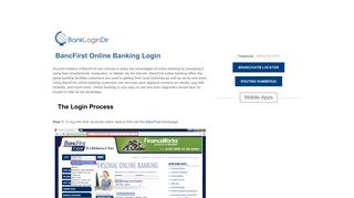 
                            12. BancFirst Online Banking Login | banklogindir.com - Online Banking ...