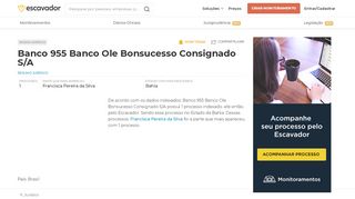 
                            13. Banco 955 Banco Ole Bonsucesso Consignado S/A | Escavador