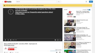 
                            8. Banco BGN/CETELEM - Convênio INSS - Operação de ... - YouTube