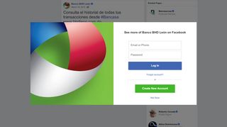 
                            4. Banco BHD León - Consulta el historial de todas tus... | Facebook