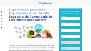 
                            12. Banco de Talentos da Comunidade Rock Content - freelancer