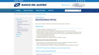 
                            2. Banco del Austro | Banca Virtual