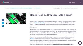 
                            10. Banco Next, do Bradesco, vale a pena? Confira esta avaliação - Vérios