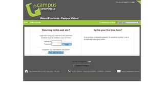 
                            6. Banco Provincia - Campus Virtual: Login to the site