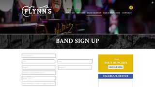 
                            10. Band Sign Up | Flynn's Pub