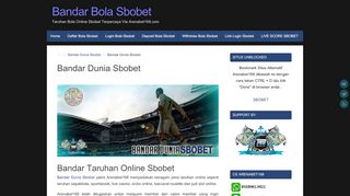 
                            7. Bandar Dunia Sbobet | Bandar Bola Sbobet