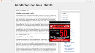 
                            9. bandar taruhan bola idbet88: Sbobet Indonesia Login