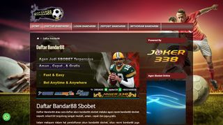 
                            6. Bandar88 Maxbet Indonesia | Bandar88 Sbobet Indonesia