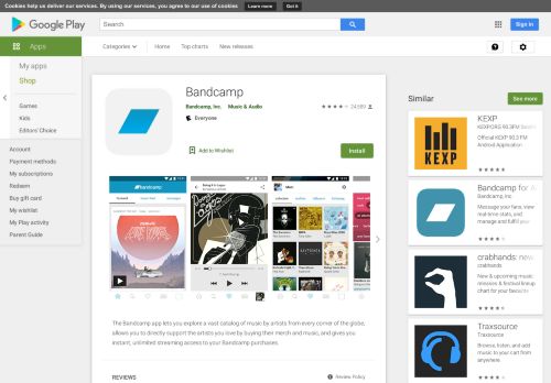 
                            9. Bandcamp - Apps on Google Play