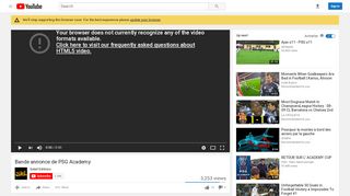 
                            8. Bande annonce de PSG Academy - YouTube