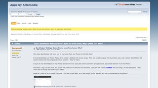 
                            9. BandHelper WebApp doesn't Sync any of my tunes. Why? - Apps by ...