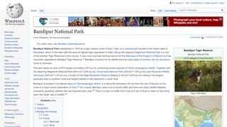 
                            12. Bandipur National Park - Wikipedia