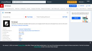 
                            6. Bandpage | Crunchbase