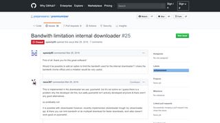 
                            10. Bandwith limitation internal downloader · Issue #25 · piejanssens ...