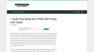 
                            3. Bảng giá quân huy trong Liên Quân, 1 quân huy bằng bao nhiêu?