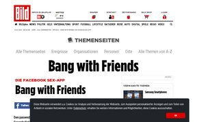 
                            4. Bang with Friends: Die Facebook Sex-App - News-Überblick - Bild.de