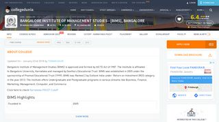 
                            4. Bangalore Institute of Management Studies - [BIMS], Bangalore ...