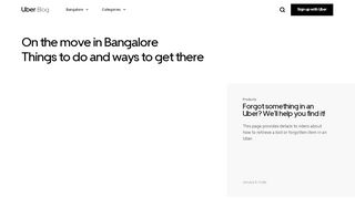 
                            7. Bangalore | Latest News & Stories | Uber Blog
