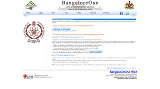 
                            8. Bangalore University Services - BangaloreOne