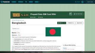 
                            10. Bangladesh | Prepaid Data SIM Card Wiki | FANDOM powered by Wikia