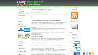 
                            6. Bani online cu The-Bux - Castigi bani pe net