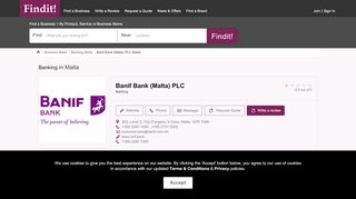 
                            7. Banif Bank (Malta) PLC | Banking Malta| Il-Gzira | Findit.com.mt Malta ...