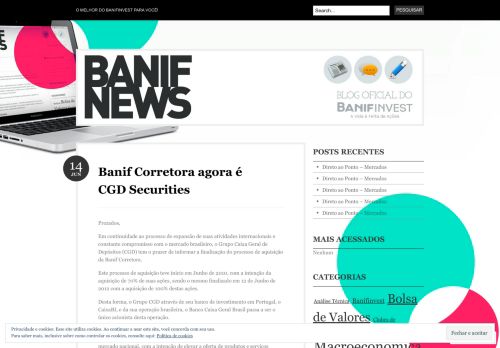 
                            7. Banif Corretora agora é CGD Securities | BanifNews