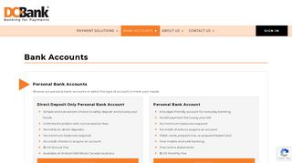 
                            6. Bank Accounts » DC Bank
