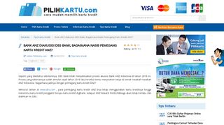 
                            8. Bank ANZ diakuisisi DBS Bank, Bagaimana Nasib Pemegang Kartu ...
