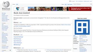 
                            9. Bank Asia Limited - Wikipedia